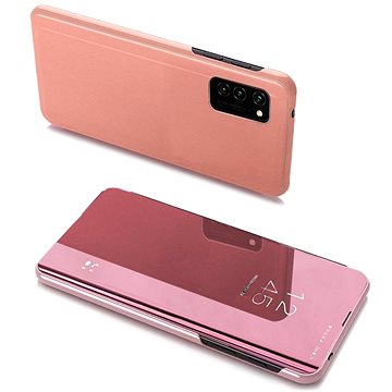 Clear View knížkové pouzdro na Samsung Galaxy A03s, růžové (HUR41288)