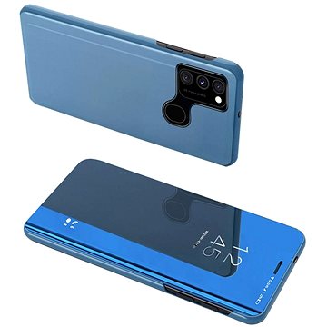 Clear View knížkové pouzdro na Samsung Galaxy A12 / M12, modré (HUR22914)