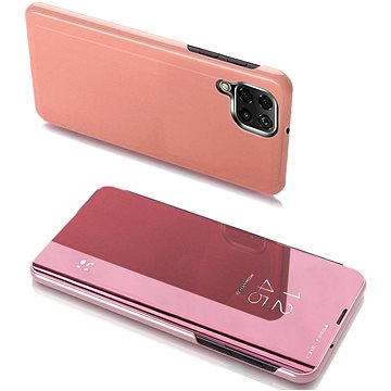 Clear View knížkové pouzdro na Samsung Galaxy A22 4G, růžové (HUR20108)