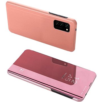 Clear View knížkové pouzdro na Samsung Galaxy A52 5G/4G, růžové (HUR27032)