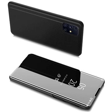 Clear View knížkové pouzdro na Samsung Galaxy M51, černé (HUR16272)