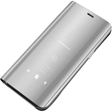 Clear View knížkové pouzdro na Samsung Galaxy S10 Lite, stříbrné (HUR00097)