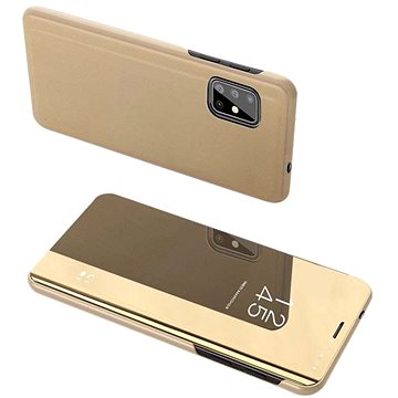 Clear View knižkové pouzdro na Samsung Galaxy S20 Ultra, zlaté (HUR93559)