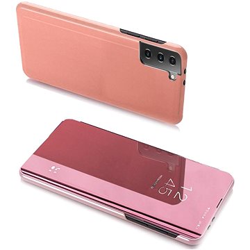 Clear View knížkové pouzdro na Samsung Galaxy S21 Plus 5G, růžové (HUR24918)