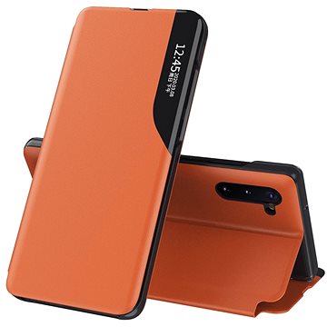 Eco Leather View knížkové pouzdro na Huawei P40 Lite E, oranžové (HUR13912)