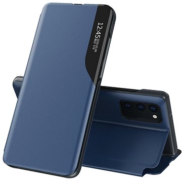 Eco Leather View knížkové pouzdro na Samsung Galaxy A12 / M12, modré (HUR23089)