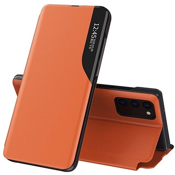 Eco Leather View knížkové pouzdro na Samsung Galaxy M51, oranžové (HUR23003)