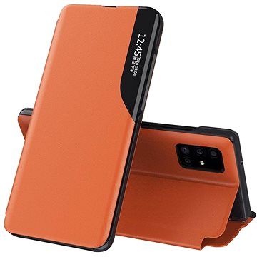 Eco Leather View knížkové pouzdro na Samsung Galaxy S20 Plus, oranžové (HUR12519)
