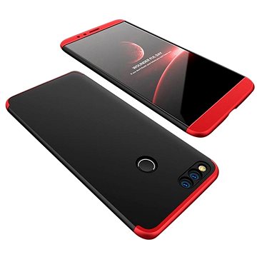 GKK 360 Full Body plastové pouzdro na Huawei Honor 7X, černé/červené (GKK46681)