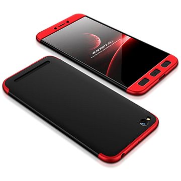 GKK 360 Full Body plastové pouzdro na Xiaomi Redmi 5A, černé/červené (GKK43840)