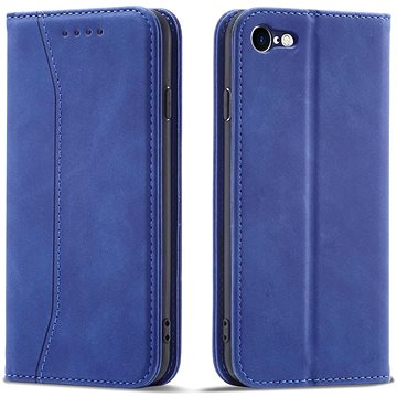 Magnet Fancy knížkové kožené pouzdro na iPhone 7 / 8 / SE 2022 / SE 2020, modré (HUR249352)