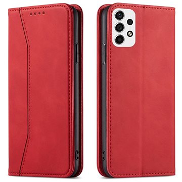 Magnet Fancy knížkové kožené pouzdro na Samsung Galaxy A53 5G, červené (HUR249819)