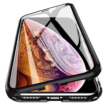 Magnetic Full Body Glass magnetické pouzdro na iPhone 13 Pro Max, černé (UNI19081)