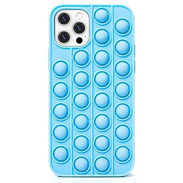 Pop It silikonový kryt na iPhone 12 Pro Max, modrý (UNI05916)