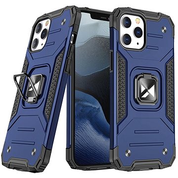 Ring Armor plastový kryt na iPhone 12 / 12 Pro, modrý (WOZ19198)