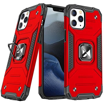 Ring Armor plastový kryt na iPhone 12 Pro Max, červený (WOZ19259)