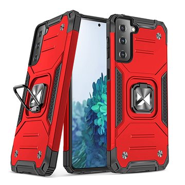 Ring Armor plastový kryt na Samsung Galaxy S22 Plus, červený (WOZ39759)