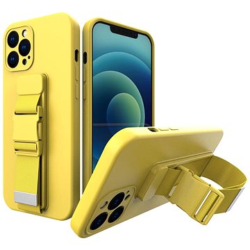 Rope silikonový kryt na iPhone 13 Pro Max, žlutý (HUR218303)