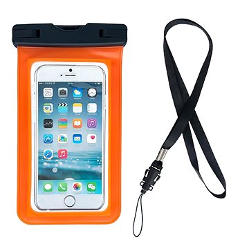 Swimming Bag vodotěsné pouzdro na mobil 6.7'', oranžové (HUR244630)