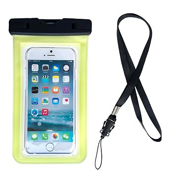 Swimming Bag vodotěsné pouzdro na mobil 6.7'', žluté (HUR244623)