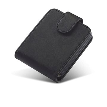 Tech-Protect Wallet knížkové kožené pouzdro na Samsung Galaxy Z Flip 4, černé (TEC925788)
