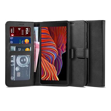 Tech-Protect Wallet knížkové pouzdro na Samsung Galaxy Xcover 5, černé (TEC210686)