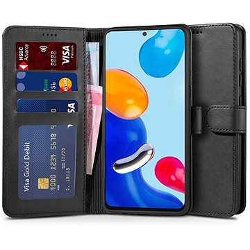 Tech-Protect Wallet knížkové pouzdro na Xiaomi Redmi Note 11 Pro / 11 Pro 5G, černé (TEC920820)