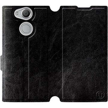 Flip pouzdro na mobil Sony Xperia XA2 v provedení Black&Gray s šedým vnitřkem (5903226004690)