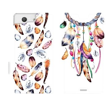 Flipové pouzdro na mobil Sony Xperia Z3 Compact - M003S Lapač a barevná pírka (5903226024964)