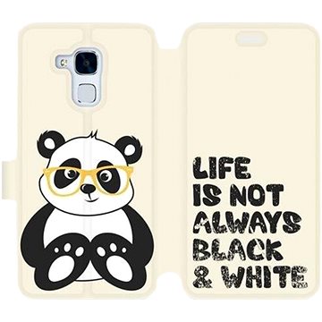 Flipové pouzdro na mobil Honor 7 Lite - M041S Panda - life is not always black and white (5903226048816)