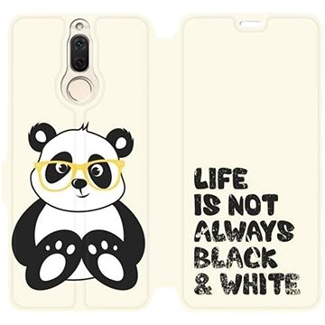 Flipové pouzdro na mobil Huawei Mate 10 Lite - M041S Panda - life is not always black and white (5903226049103)