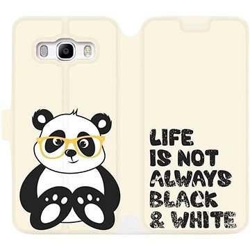 Flipové pouzdro na mobil Samsung Galaxy J5 2016 - M041S Panda - life is not always black and white (5903226049950)
