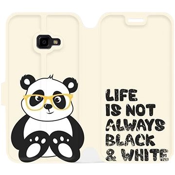 Flipové pouzdro na mobil Samsung Xcover 4 - M041S Panda - life is not always black and white (5903226050147)