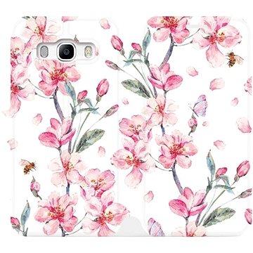 Flipové pouzdro na mobil Samsung Galaxy J5 2016 - M124S Růžové květy (5903226075959)