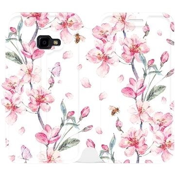 Flipové pouzdro na mobil Samsung Xcover 4 - M124S Růžové květy (5903226076147)