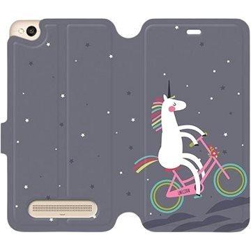 Flipové pouzdro na mobil Xiaomi Redmi 4A - V024P Jednorožec na kole (5903226110346)