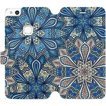 Flipové pouzdro na mobil Huawei P10 Lite - V108P Modré mandala květy (5903226129515)