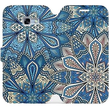 Flipové pouzdro na mobil Samsung Galaxy A3 2017 - V108P Modré mandala květy (5903226130429)