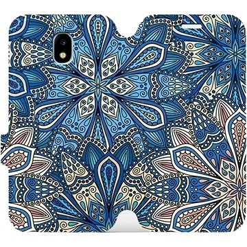 Flipové pouzdro na mobil Samsung Galaxy J3 2017 - V108P Modré mandala květy (5903226130535)