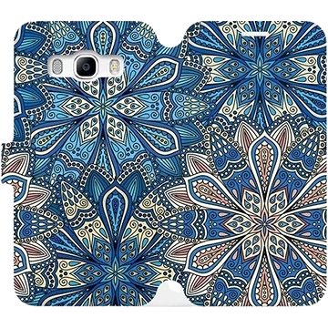 Flipové pouzdro na mobil Samsung Galaxy J5 2016 - V108P Modré mandala květy (5903226130559)