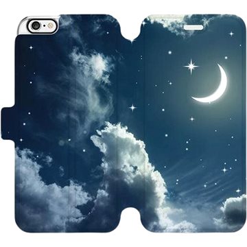 Flipové pouzdro na mobil Apple iPhone 6 / iPhone 6s - V145P Noční obloha s měsícem (5903226138951)