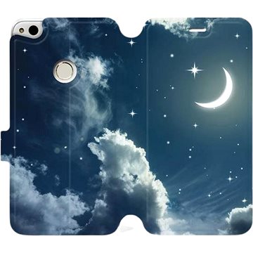Flipové pouzdro na mobil Huawei P9 Lite 2017 - V145P Noční obloha s měsícem (5903226139576)