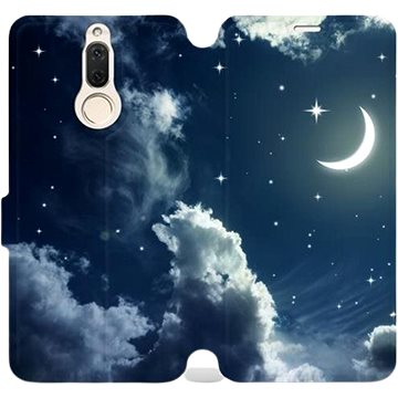Flipové pouzdro na mobil Huawei Mate 10 Lite - V145P Noční obloha s měsícem (5903226139705)