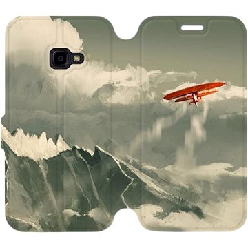 Flipové pouzdro na mobil Samsung Xcover 4 - MA03P Oranžové letadlo v horách (5903226148943)