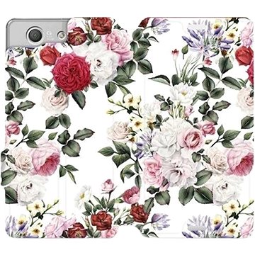 Flipové pouzdro na mobil Sony Xperia Z3 Compact - MD01S Růže na bílé (5903226177790)