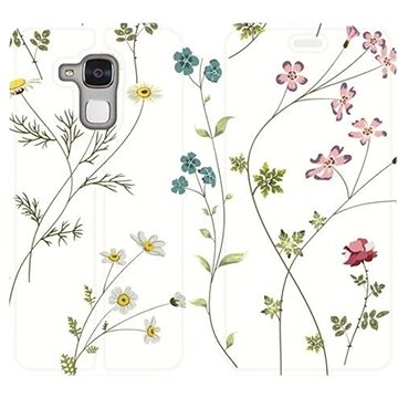 Flipové pouzdro na mobil Honor 7 Lite - MD03S Tenké rostlinky s květy (5903226178810)