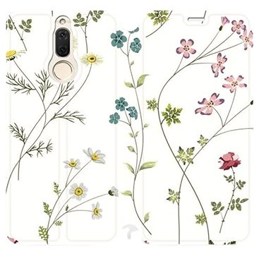 Flipové pouzdro na mobil Huawei Mate 10 Lite - MD03S Tenké rostlinky s květy (5903226178841)
