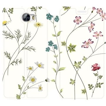 Flipové pouzdro na mobil Huawei Y5 II - MD03S Tenké rostlinky s květy (5903226179060)
