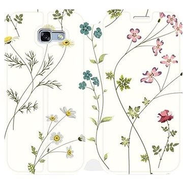 Flipové pouzdro na mobil Samsung Galaxy A5 2017 - MD03S Tenké rostlinky s květy (5903226179855)