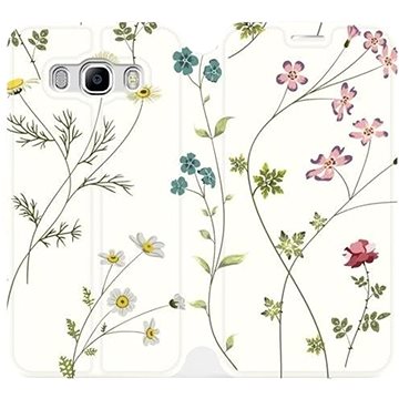 Flipové pouzdro na mobil Samsung Galaxy J5 2016 - MD03S Tenké rostlinky s květy (5903226179954)